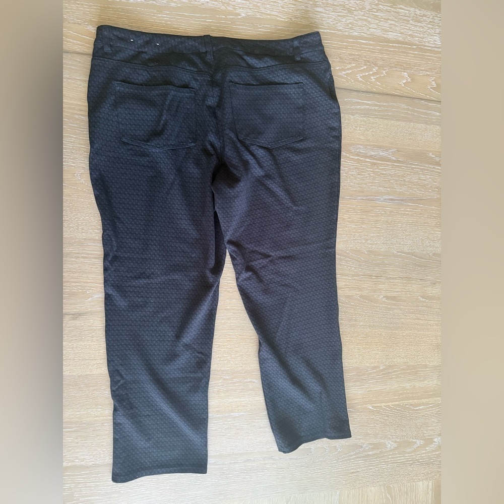 CJ Banks Black Patterned Dress Pants - Picture 3 of 4